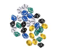 Vaguelly Place Value Dice Set Multi-sided Game Dice Props for Board Games Educational Big Number for Boys and Girls and Adults Party Entertainment Mini Set