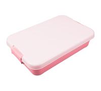 Vaguelly Plastic Sand Tray Box with Lid Portable Pink Large Capacity