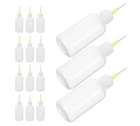 Vaguelly Plastic Slip Trailing Bottles Glaze 15pcs Ceramics 50ml with Precision Tip Applicator Compact and Multifunctional Bottles for Pottery Glazing and Clay Art Projects