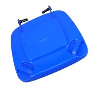 Vaguelly Plastic Trash Can Lid 50l Large Waste Bin Replacement Cover Sturdy Outdoor Dustbin Accessory for Garden and Home Use Blue Plastic Bucket Lid Random Color