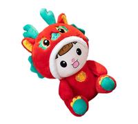 Vaguelly Plush Dragon Doll Cartoon Stuffed Animal Decorative Soft for Home Desk Decor Unique Smiling Dragon Design and Washable