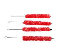 Vaguelly Plush Red Clarinet Cleaning Brush with Hole on The Brush Tail for Inner Cleaning and Drying Instrumentalist Wind Instrument Accessory Random Color