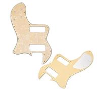 Vaguelly Ply Guitar Pickguard for Mexico Style Scratch Plate Standard Mounting Beige Protects from Scratches for Guitarists