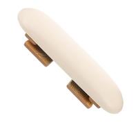 Vaguelly Portable Adjustable Nail Arm Rest Cushion Folding Hand Rest for Manicure Nail Art Medium Size Japanese Style in Cream Yellow Suitable for Salon and Home Use
