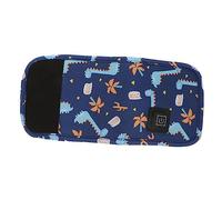 Vaguelly Portable Baby Bottle Warmer USB Travel Warmer Bag for Infants Blue Dinosaur Design 1 Set Random Color Cable Easy to Use for On-The-go Feeding