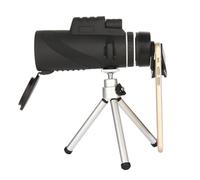 Vaguelly Portable Black High-definition with Tripod and Phone Holder Design 40x60 Monocular Telescope Lightweight for Bird Watching and Football Games