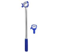 Vaguelly Portable Blue Aluminum Alloy Window Opener Rod for Bedroom and School Use Practical Pull Rod Clamp for Opening Window Shades Lightweight and Easy to Use