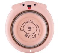 Vaguelly Portable Cartoon Folding Wash Basin, Collapsible Washbasin Made of Sturdy Plastic Hanging Hole Design, Easy to Store for Home Use and Washing Hands