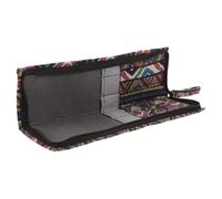 Vaguelly Portable Foldable Cloth Brush Wrap with 6 Slots and Zippered Pouch Floral Fabric Pen and Brush Holder for Travel and Writing Suitable for Calligraphy Enthusiasts and Artists