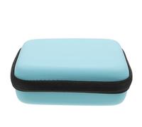 Vaguelly Portable Guitar Pick Storage Bag in Blue Pu Material, Lightweight Plectrum Organizer with Zipper Closure, for Guitar Box Or Backpack, Prevents Picks from Losing, for Instrument