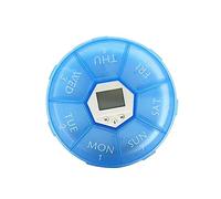 Vaguelly Portable Medication Reminder Box 7 Compartments and Alarm Clock Electronic Pill Dispenser for Patients Travel-Friendly and Practical Medicine Organizer