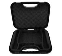 Vaguelly Portable Microphone Travel Case with Waterproof Plastic Shell and Adjustable Interior for Microphone Accessories Storage and Podcast Equipment with Large Capacity Black Sponge