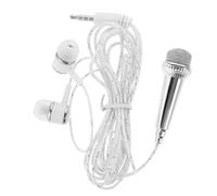 Vaguelly Portable Miniature Microphone for Live-streaming and Video Blogging with No External Power Required, Plastic Material, Silver Colour, for Family and Friends Voice Recording