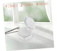 Vaguelly Portable Plastic Mouth Brace Holder Case for Aligners and Retainers Teeth Maintenance Storage Box for Cleaning and Soaking Devices Travel-Friendly Organizer for Braces and False