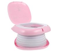 Vaguelly Portable Potty Seat for Toddlers, Foldable Travel Toilet for Kids, Leakproof Pp Plastic Design, Lightweight for Camping and Long Trips, Portable Design