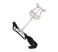 Vaguelly Portable Silver Iron Music Stand Holder Multi-functional Support Rack with Good Stability Unique Design Fine Workmanship for Musical Instrument Performance