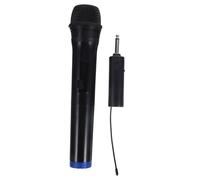 Vaguelly Portable Wireless Handheld Microphone with Stable Signal and Wireless Connection for Outdoor Parties and Dance Events, Black Plastic Cordless Mic Set with Frequency Response