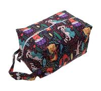 Vaguelly Printed Diaper Storage Bag Portable Nursery Pouch for Wet and Dry Nappies Space-Saving Organizer for Travel and Home Use Gift for Moms