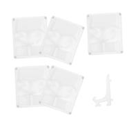 Vaguelly Professional Eyelash Extension Practice Tray Realistic Mannequin Head for Makeup Artists
