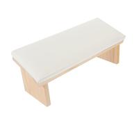 Vaguelly Professional Nail Arm Rest for Manicure with Faux Leather Cushion and Sturdy Base Easy to Clean Hand Rest Pillow for Nail Technicians and Enthusiasts Elegant White Sloped Design
