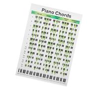 Vaguelly Professional Piano Chord Chart for Beginners Guide Diagrams for Learning and Songwriting Essential Piano Chords Reference for Easy Playing