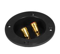 Vaguelly Pure Copper Speaker Box Terminal Cup Round Binding Post Connector Press-fit Wiring for DIY Audio Truck Speaker Input Plate with Terminal