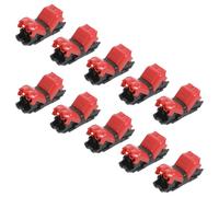 Vaguelly Quick Splice Wire Connectors Screwless Design for Automotive Upgrades and Home Lighting 10pcs Low Voltage 2 Pin 2 Way H Shaped Mini Junction Terminal Blocks