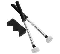 Vaguelly Quiet Felt Headed Drum Sticks for Adults, 2 Pairs Tongue Drum Beaters with Comfortable Grip and Wear-resistant Aluminium Alloy Handles, for Live Performances and Practice Sessions