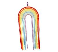 Vaguelly Rainbow Tapestry Wall Hanging Hair Clip Hanger Hairpin Holder Girl Wall Organizer Barrette Hanger