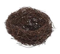 Vaguelly Rattan Bird Nest Decor Handmade Ornament for Garden Photography Artificial Nest with Rustic Style for Easter Home Decoration Unique Decorative for Birds