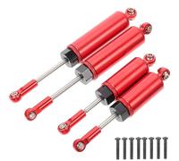 Vaguelly Rc Car Shock Absorbers Front and Rear Dampers Aluminum Alloy 4pcs with Sturdy Shell Design to Reduce for Rc Car Model Accessories