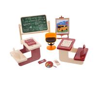 Vaguelly Realistic Miniature Chalkboard Set of Mini House Accessories for Crafts Classroom Decor and DIY Projects for Miniature Models and Photo Props