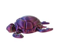 Vaguelly Realistic Sea Turtle Model Figurine for Boys and Girls and Collectors, 3d Printed Movable Joint Marine Animal Toy, Colorful Simulation Turtle Decoration for Home and Office Display