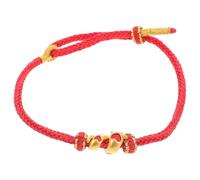 Vaguelly Red String Bracelet for Daily Life Symbolizing Good Luck and Prosperity with Unique Snake Charm the Snake Chinese New Year Adjustable Braided Thread Bracelet