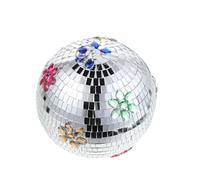 Vaguelly Reflective Glass Disco Ball Decorations Hanging Mirror Sphere for Weddings and New Year's Celebrations with Efficient Light Reflection and Sturdy Material