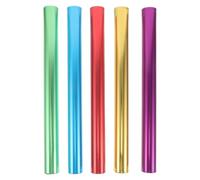 Vaguelly Relay Race Baton with Ergonomic Design 5pcs Lightweight Aluminum Alloy and Versatile Use for Track Sprint Competitions for Athletes and Runners in Relay Baton Events