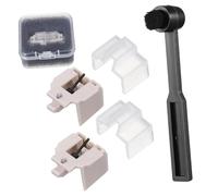 Vaguelly Replacement Turntable Stylus Needle for At3600l Model, 2pcs White Phonograph Record Player Needles with Cleaning Brush, Vinyl Record Player Replacement Parts for Dj and Vintage