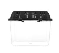 Vaguelly Reptile Breeding Box Plastic Case with Handle and Ventilation Hole for Spider Pet Feeding 7.87X7.87X6.69 Inch