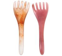 Vaguelly Resin and Beeswax Head Massager Comb for Relaxation and Stress Relief 2pcs with Five Claws Design, Effective Massage Tool on Mother's Day Or Father's Day for Scalp and Temples