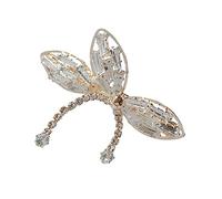 Vaguelly Retro Elegant Zircon Tassel Hair Clip Butterfly Pins Decorative Hairpin Bow-knot Hairpin Party Headdress