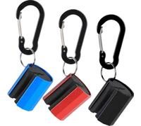 Vaguelly Reusable Fishing Rod Clips for Secure Fixing 3pcs with Hook Portable Aluminium Alloy Fishing Pole Clamps for Outdoors