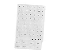 Vaguelly Reusable Silicone Keyboard Key Stickers for Long Nails Soft Raised Letters Silent Typing Washable Nail Friendly Key Covers for Laptops Desktops Easy Install for Gaming and Office