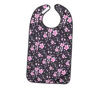 Vaguelly Reusable Tpu Adult Bib for Elderly and Disabled, Waterproof Clothing Protector with Adjustable Pinny, Prevents Food Spilling, Portable and Washable for Everyday Eating