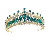 Vaguelly Rhinestone Crown Bridal Hair Accessory Wedding Dress Tiara Women Fashion Headwear Bridal Headpiece Special Occasion Decor