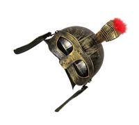 Vaguelly Roman Soldier Helmet with Adjustable Visor Lightweight Plastic Medieval Greek Corinthian Armour Mask for Cosplay Halloween Theme Parties