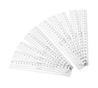 Vaguelly Rulers with Large Numbers and Wavy Edges High Visibility Rulers 10pcs Smooth Edges Measuring Tools for Drawing and Office Use for Students and Professionals