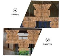 Vaguelly Rustic Woven Lampshade with Retro Hemp Rope Design Decorative Pendant Lamp Shade for Ceiling Wall Floor Lamps Vintage Industrial Style Lighting Fixture