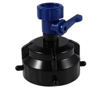 Vaguelly RV Sewer Hose Rinse Cap with Shut-Off Valve Easy Water Flow Control for RV Sewer Hose Cleaning and Maintenance