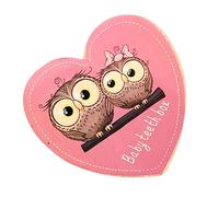 Vaguelly S Wooden Alphabet Tooth Box Wooden Box for Tooth Fairy Tradition Heart Shape Storage Case