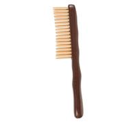 Vaguelly Sandalwood Wooden Comb Double-row Teeth Smooth Hair Detangler and Scalp Massager for Women Portable Natural Wood Hair Accessory for Styling